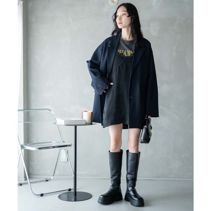 【ダークブラウン】ボクシーテーラードジャケット レディース  秋[品番：WG010088676]｜WEGO【WOMEN】（ウィゴー）のレディースファッション通販｜SHOPLIST（ショップリスト）