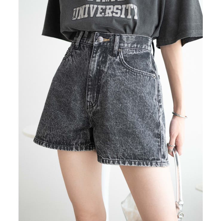 ブラックその他 | デニム台形ショートパンツ レディース 秋 | WEGO【WOMEN】