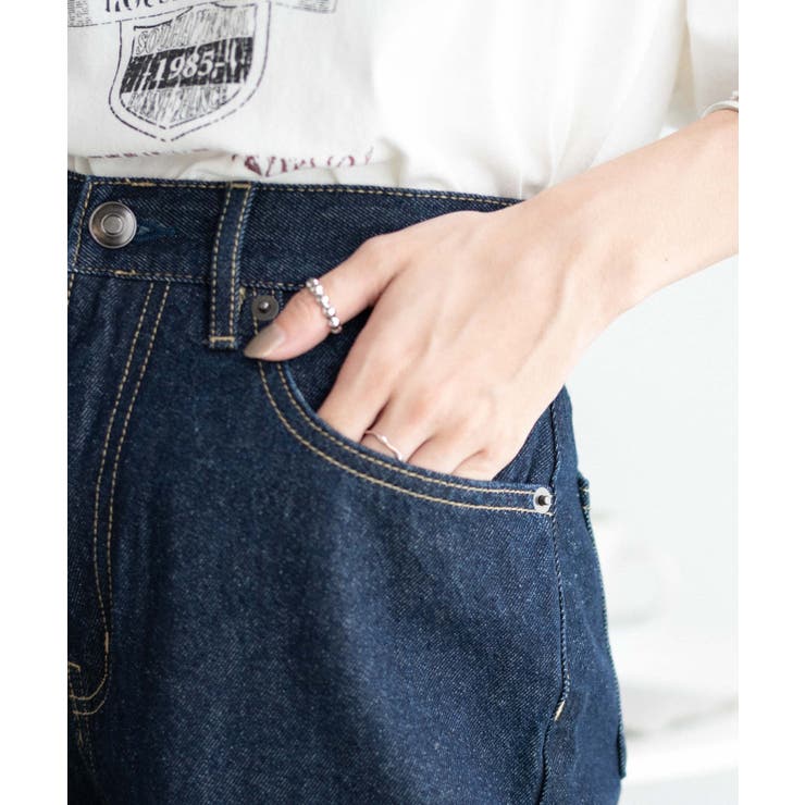 デニム台形ショートパンツ レディース 秋 | WEGO【WOMEN】 | 詳細画像6 