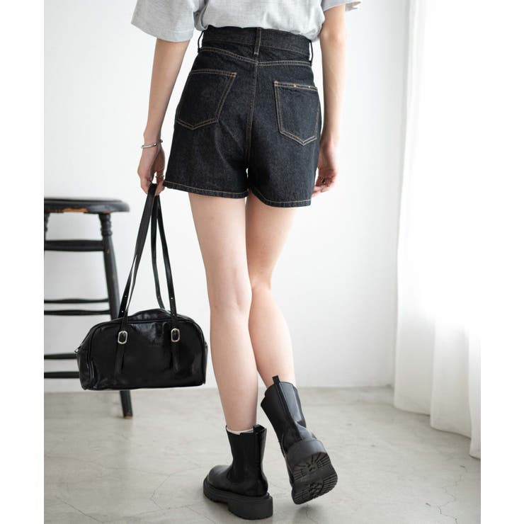 デニム台形ショートパンツ レディース 秋 | WEGO【WOMEN】 | 詳細画像28 