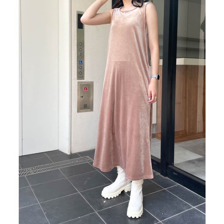 ベロアノースリーブロングワンピースレディース 韓国 韓国ファッション[品番：WG010088706]｜WEGO【WOMEN】（ウィゴー）の レディースファッション通販｜SHOPLIST（ショップリスト）