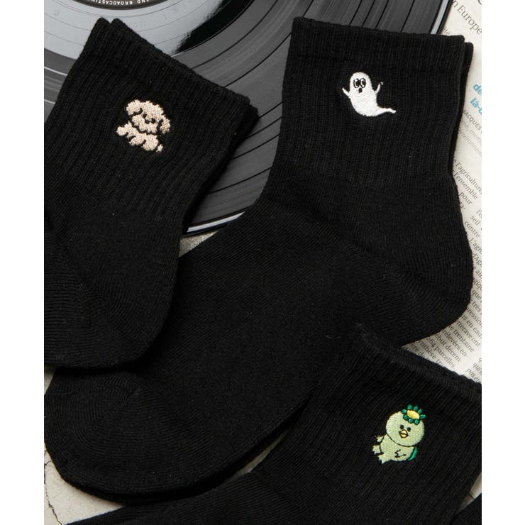 柄2 | アンクルパイルユニークソックス | WEGO【WOMEN】