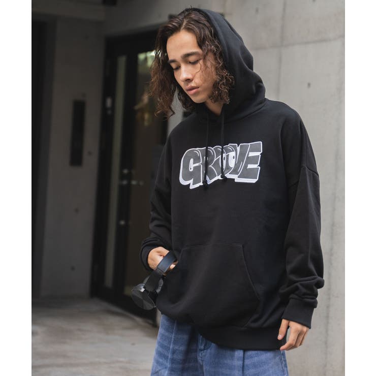 ブラック | ヘビーウエイトグラフィティプルパーカー レディース 秋 | WEGO【WOMEN】