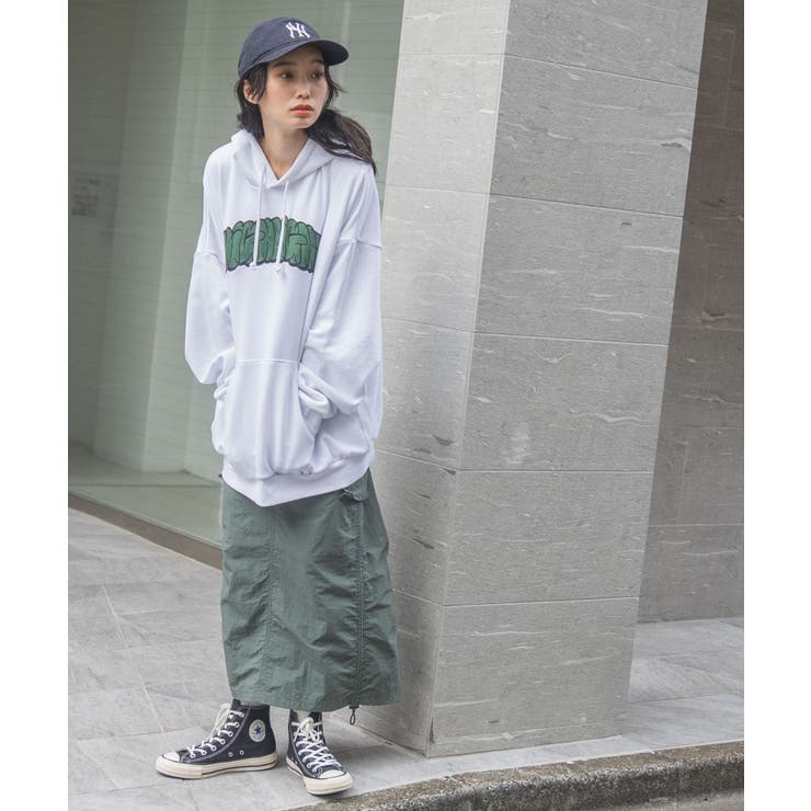 ヘビーウエイトグラフィティプルパーカー レディース 秋 | WEGO【WOMEN】 | 詳細画像17 