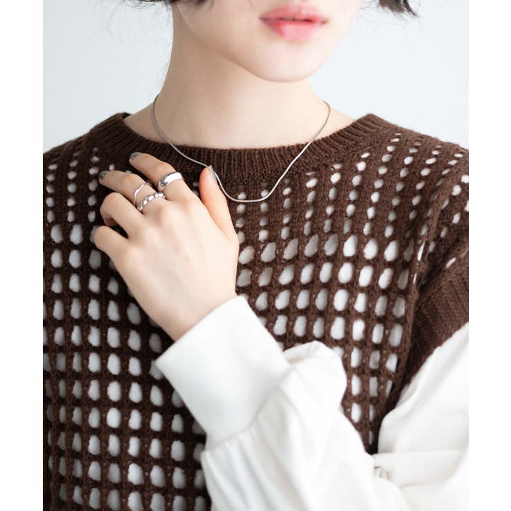 メッシュニットベスト レディース 秋[品番：WG010088767]｜WEGO