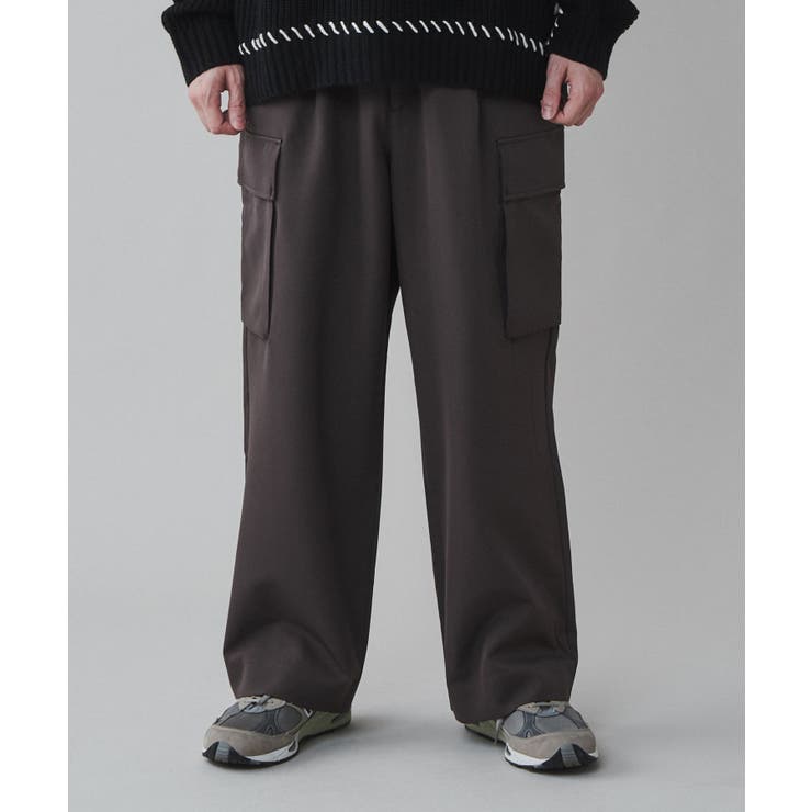 トロミ ルーズカーゴスラックス メンズ[品番：WG010088830]｜WEGO【MEN