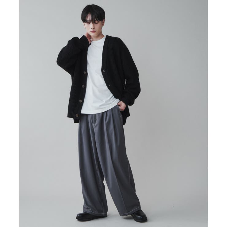 TR ワイドストレートスラックス メンズ[品番：WG010088832