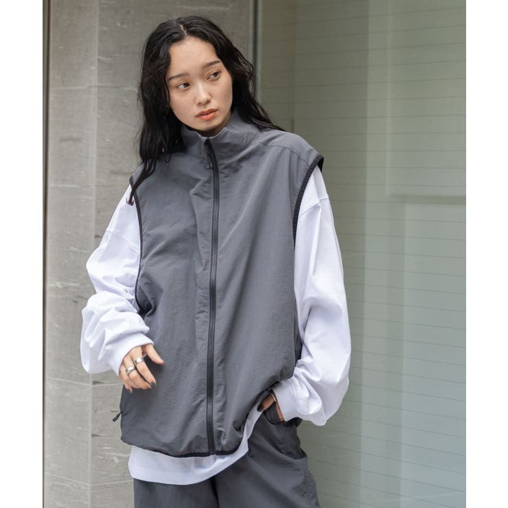 ダークグレー | ナイロン トラックベスト メンズ | WEGO【MEN】