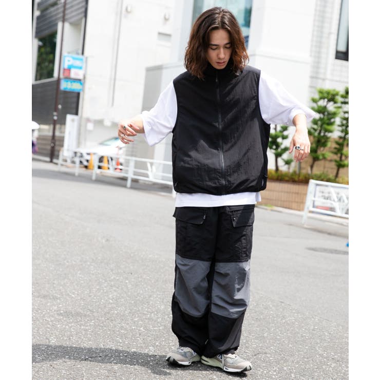 ナイロン トラックベスト メンズ | WEGO【MEN】 | 詳細画像2 