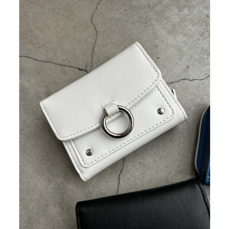 ホワイト | リングフラップウォレット レディース 韓国 韓国ファッション | WEGO【WOMEN】