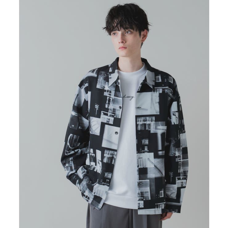 トロミ 総柄BIGシャツ メンズ | WEGO【MEN】 | 詳細画像1 