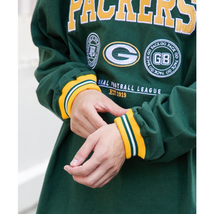 別注NFLチームロゴ刺繍ロンT メンズ レディース[品番：WG010088981