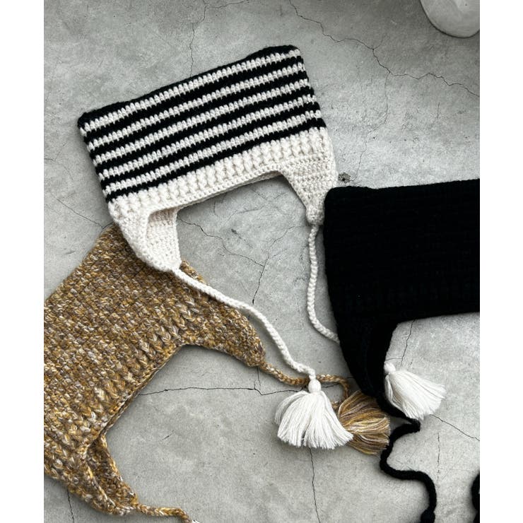 ネコミミフリンジ付きニットキャップ[品番：WG010089013]｜WEGO【MEN