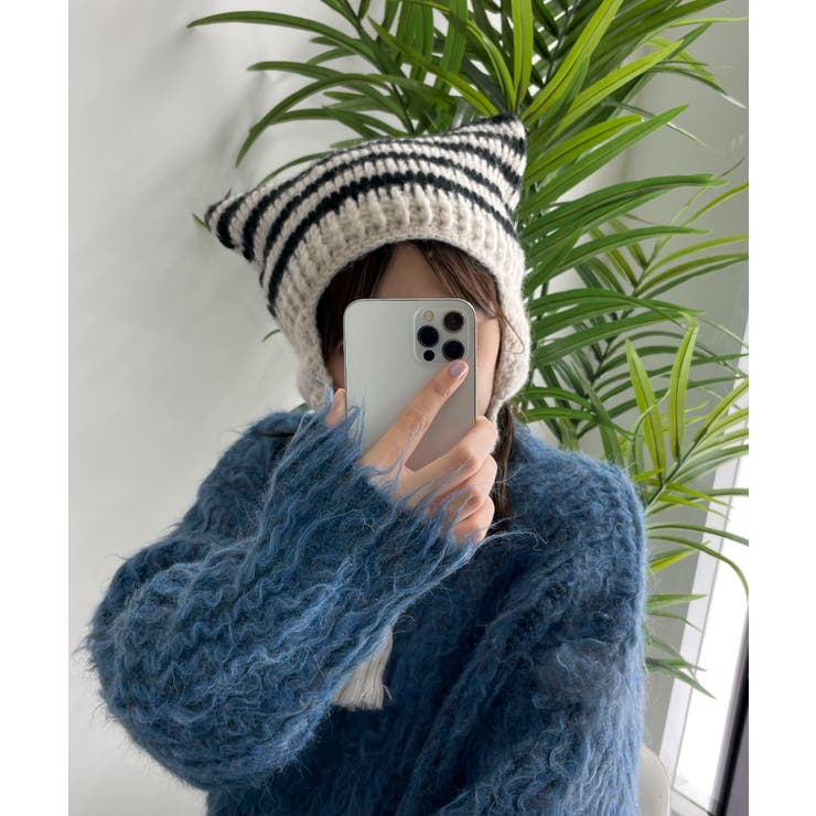 ネコミミフリンジ付きニットキャップ[品番：WG010089013]｜WEGO【MEN