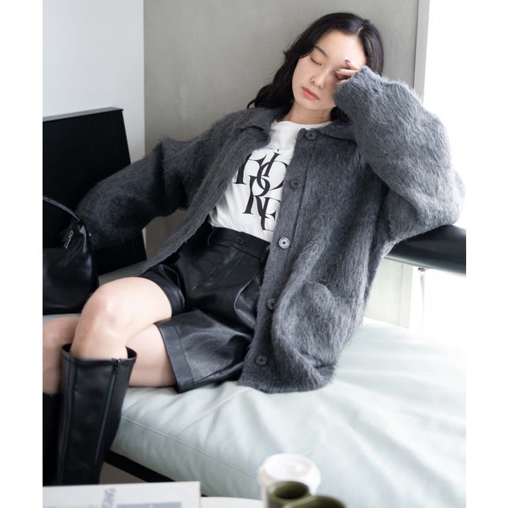 ファータッチニットブルゾン[品番：WG010089133]｜WEGO【WOMEN