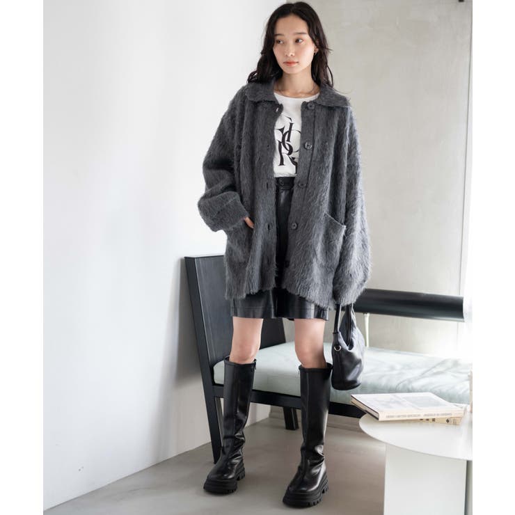 ファータッチニットブルゾン[品番：WG010089133]｜WEGO【WOMEN