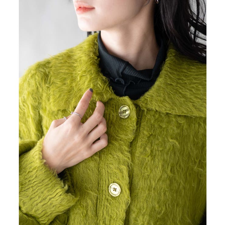 ファータッチニットブルゾン | WEGO【WOMEN】 | 詳細画像4 