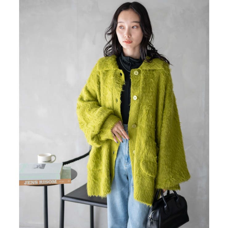 ファータッチニットブルゾン | WEGO【WOMEN】 | 詳細画像9 