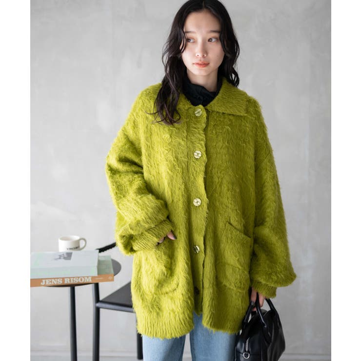 thinkfur シンクファー ファーカーディガン　イエロー thinkfur シンクファー ファーカーディガン イエロー 最終価格