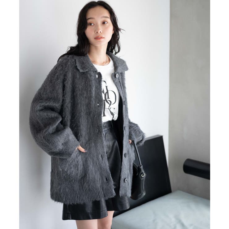 ファータッチニットブルゾン | WEGO【WOMEN】 | 詳細画像19 