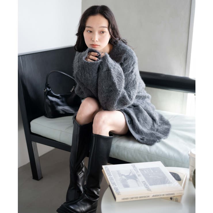 ファータッチニットブルゾン | WEGO【WOMEN】 | 詳細画像22 