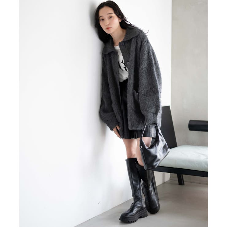 ファータッチニットブルゾン | WEGO【WOMEN】 | 詳細画像23 