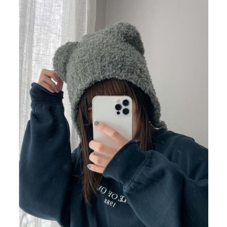 ライトグレー | くま耳バラクラバ レディース 韓国 | WEGO【WOMEN】