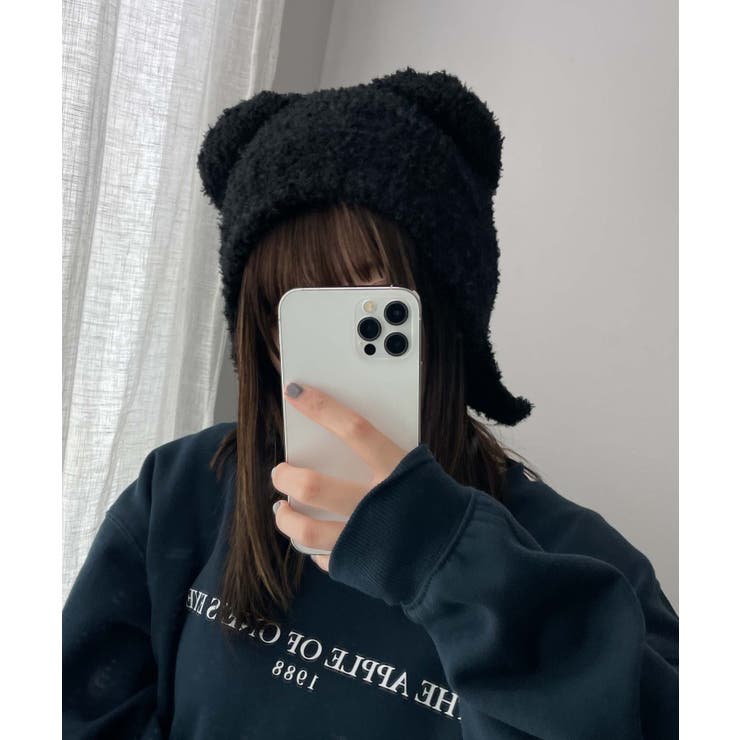 ブラック | くま耳バラクラバ レディース 韓国 | WEGO【WOMEN】