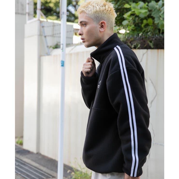 フリース ワンポイントハーフZIPプルオーバー メンズ | WEGO【MEN】 | 詳細画像20