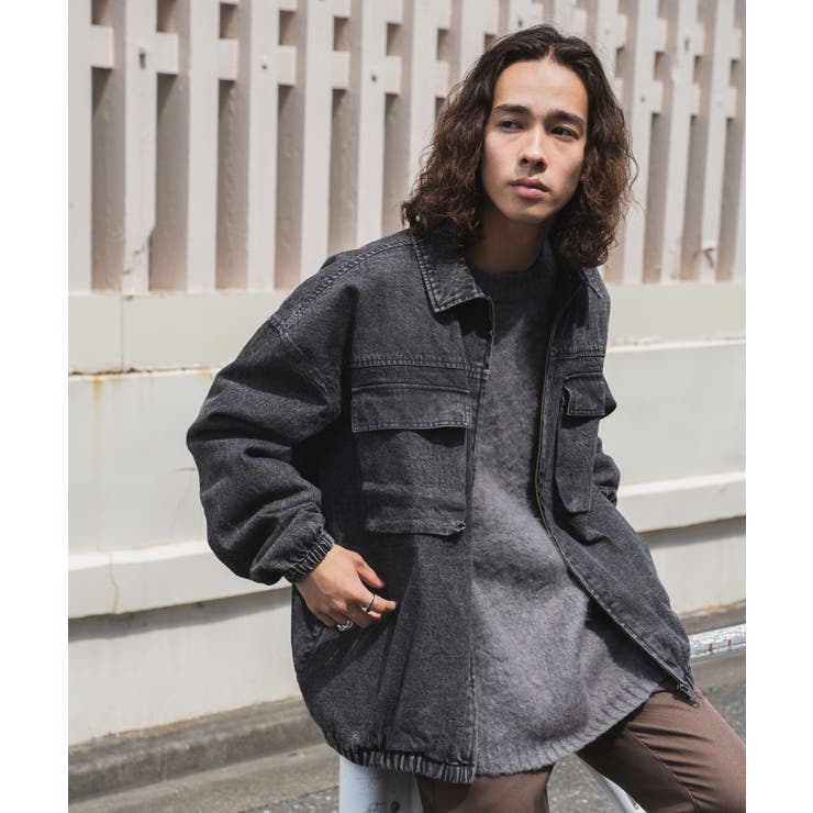 デニムZIPジャケット メンズ レディース[品番：WG010089195]｜WEGO