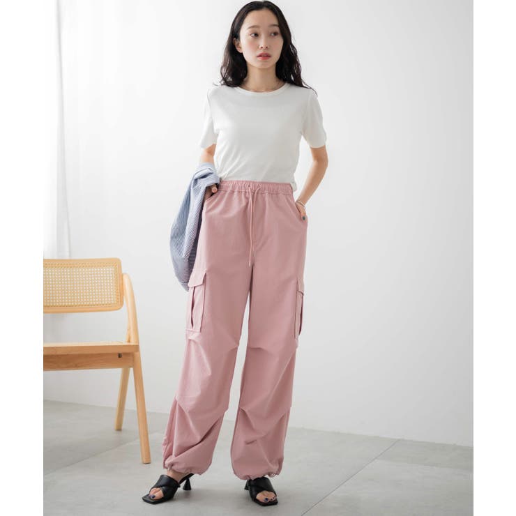 GOA ゴア レディース フレア パラシュート カーゴパンツ ボトムス Y2K GOA ゴア レディース フレア パラシュート カーゴパンツ