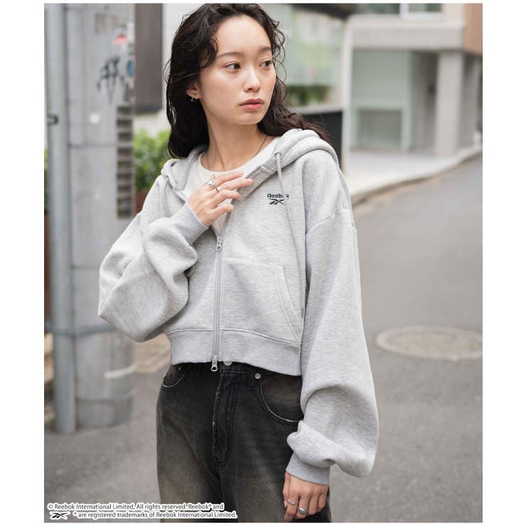 別注Reebok 裏起毛ショートZIPパーカー[品番：WG010089278