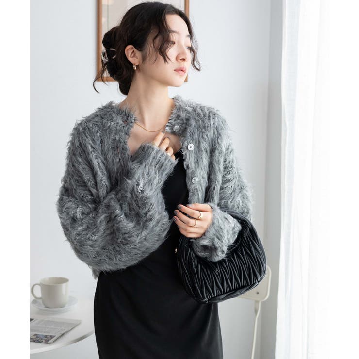 モンスターニットカーディガン レディース 秋[品番：WG010089281  