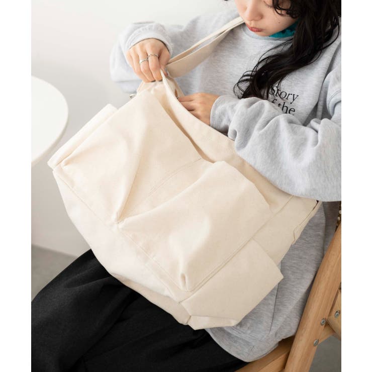 キナリ | 立体ポケットキャンバスショルダー | WEGO【MEN】