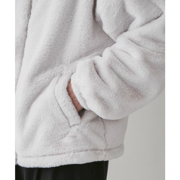 フェイクファー ZIPブルゾン メンズ | WEGO【MEN】 | 詳細画像5 
