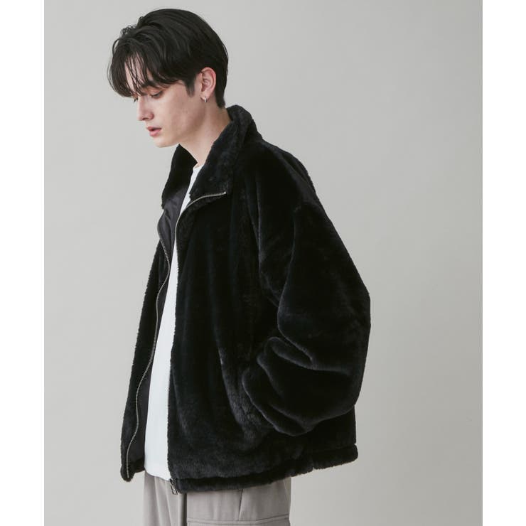 フェイクファー ZIPブルゾン メンズ[品番：WG010089367]｜WEGO
