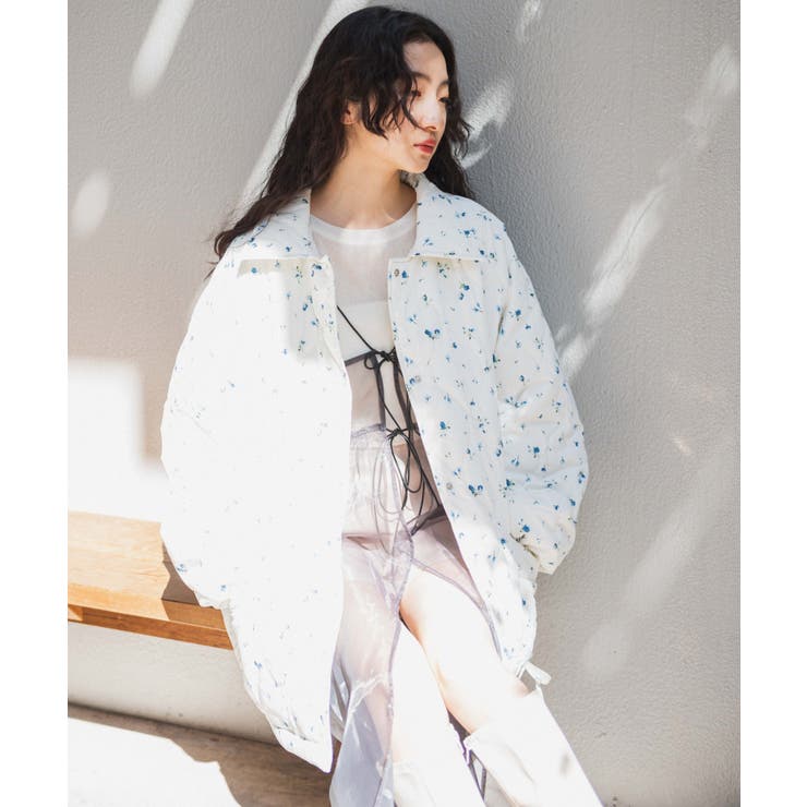 フラワーキルティングブルゾン[品番：WG010089418]｜WEGO【WOMEN