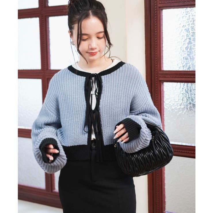 リボン2WAYカーデ[品番：WG010089513]｜WEGO【WOMEN】（ウィゴー）の