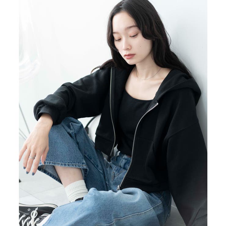 ショートジップパーカー[品番：WG010089569]｜WEGO【WOMEN