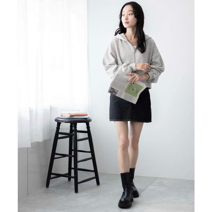 ショートジップパーカー[品番：WG010089569]｜WEGO【WOMEN