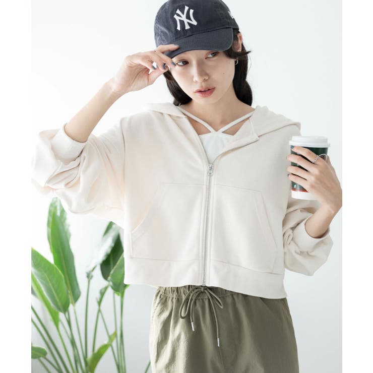 ショートジップパーカー[品番：WG010089569]｜WEGO【WOMEN