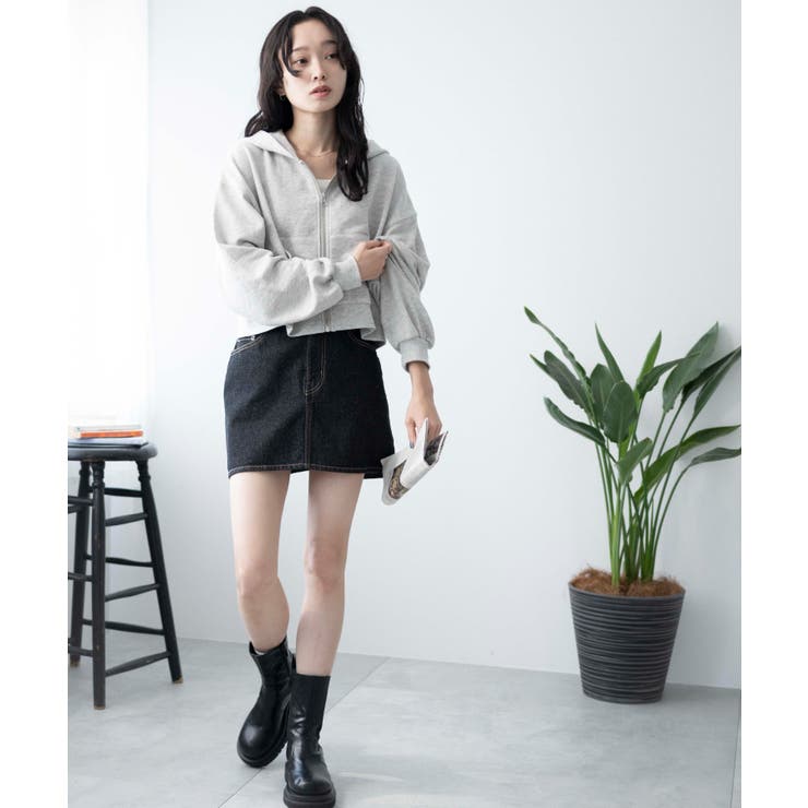 ショートジップパーカー[品番：WG010089569]｜WEGO【WOMEN