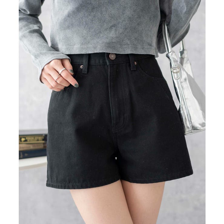 台形デニムショートパンツ[品番：WG010089613]｜WEGO【WOMEN