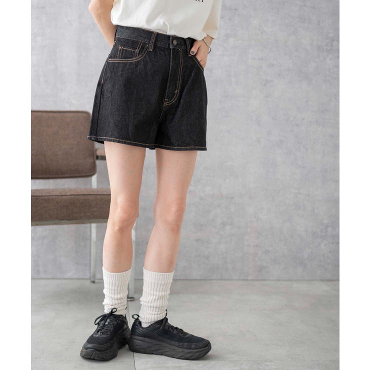 台形デニムショートパンツ[品番：WG010089613]｜WEGO【WOMEN