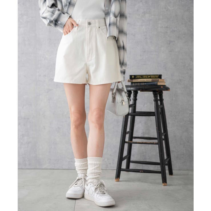 台形デニムショートパンツ[品番：WG010089613]｜WEGO【WOMEN
