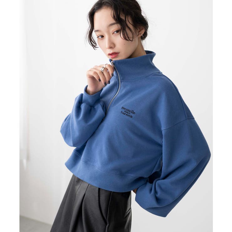 ハーフジップショートスウェット[品番：WG010089616]｜WEGO