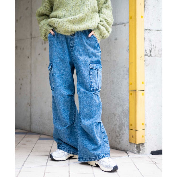 デニムパラシュートカーゴパンツ | WEGO【WOMEN】 | 詳細画像7 