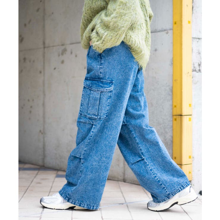 デニムパラシュートカーゴパンツ | WEGO【WOMEN】 | 詳細画像8 