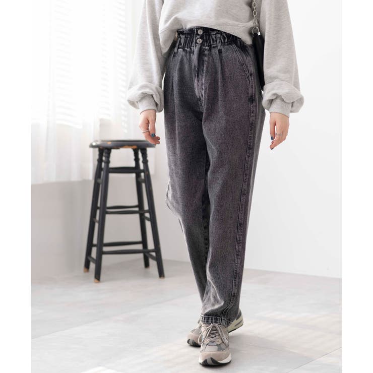 ウエストフリルマムデニムパンツ[品番：WG010089624]｜WEGO【WOMEN