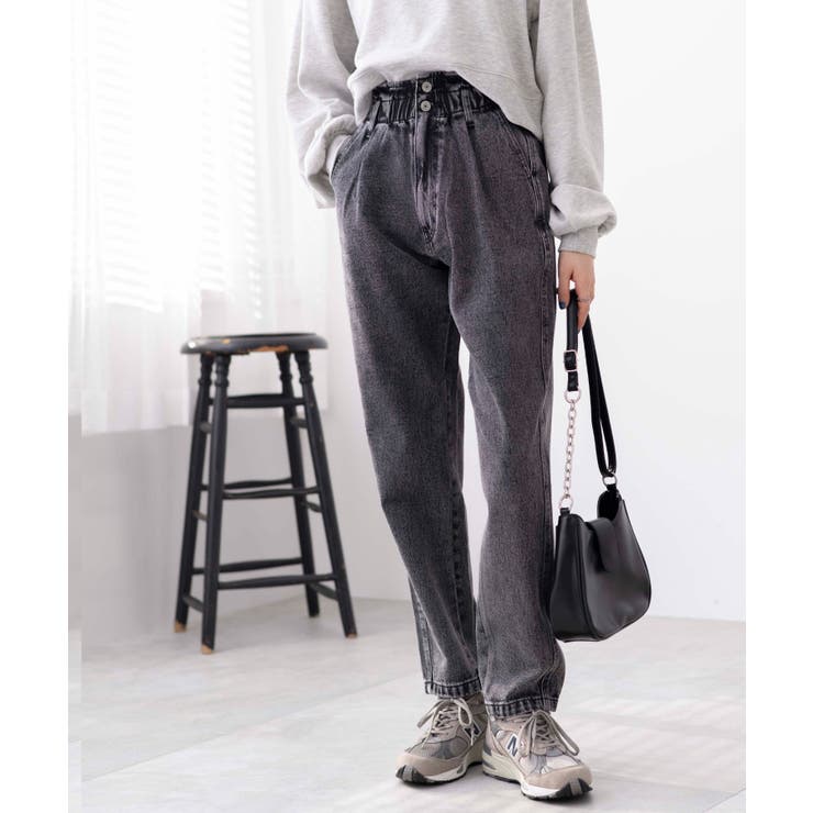 ウエストフリルマムデニムパンツ[品番：WG010089624]｜WEGO